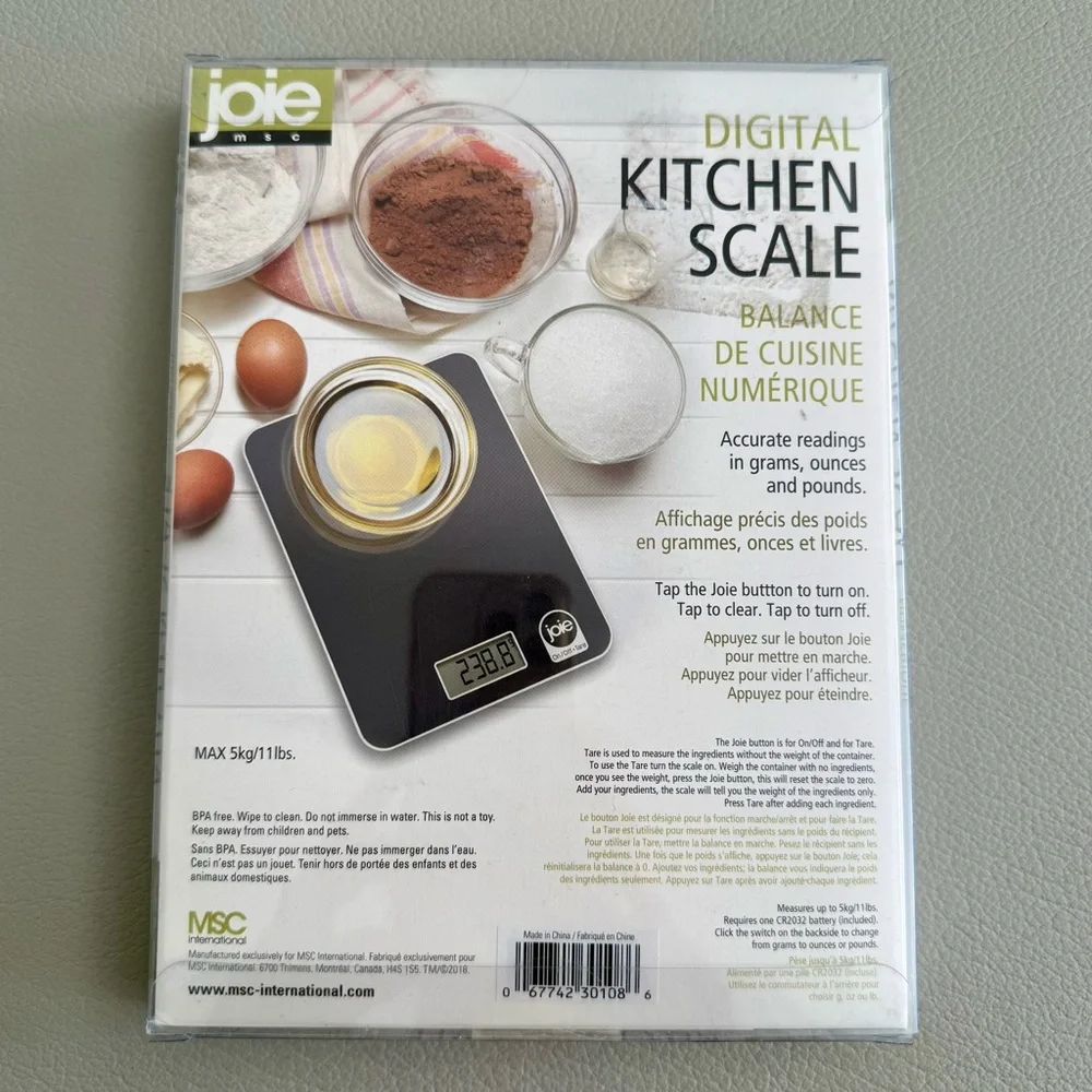 JOIE Digital Kitchen Scale | Healthy Eating | NEW